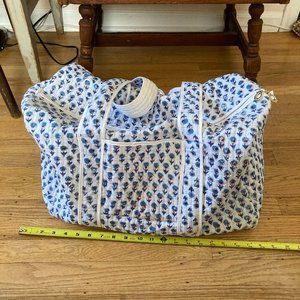 NWOT Overnight Duffle Bag 3 Piece Set - Floral Indian Block Print